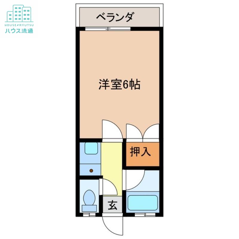 アリエッタ岩見(1K/1階)の間取り写真