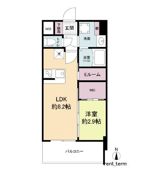 セレニテ天六ミラク(1LDK/5階)の間取り写真