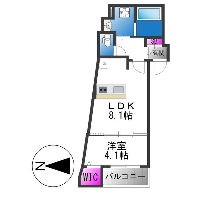SIERRA深江南(1LDK/3階)の間取り写真