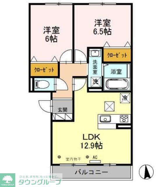T-FORT(2LDK/1階)の間取り写真
