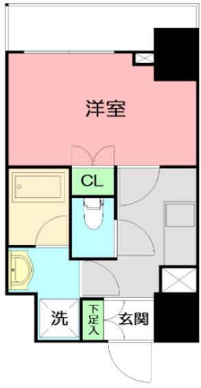 JYERL阪東橋II(1K/10階)の間取り写真