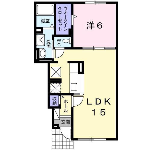 JR函館本線 滝川駅 バス乗車時間:7分 最寄りバス停で下車 徒歩5分 2階建 築14年(1LDK/1階)の間取り写真