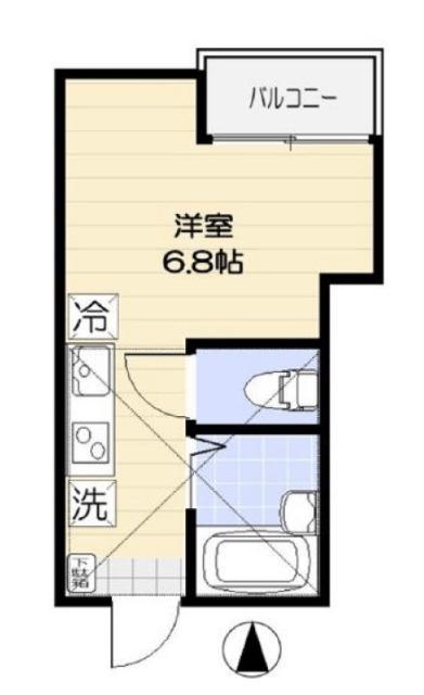 アルヴィータ木場(ワンルーム/3階)の間取り写真