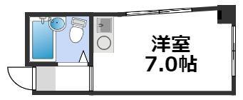 シュライン玉造(ワンルーム/8階)の間取り写真