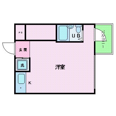 プレール潮見ピアクラブ(ワンルーム/4階)の間取り写真