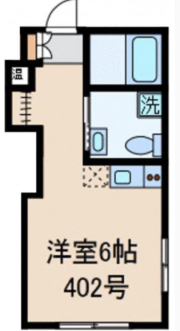 プラージュ品川(ワンルーム/4階)の間取り写真