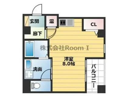 コンフォール南森町(ワンルーム/10階)の間取り写真