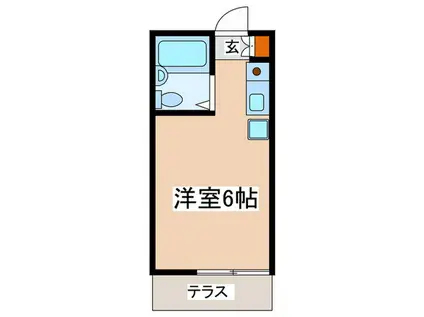 コーポヒロキ(ワンルーム/1階)の間取り写真