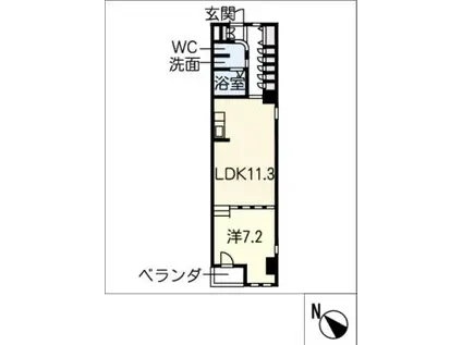 RITZ COURT(1LDK/9階)の間取り写真