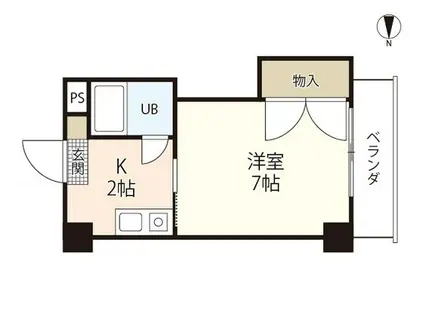 サンクレオアイ(1K/3階)の間取り写真