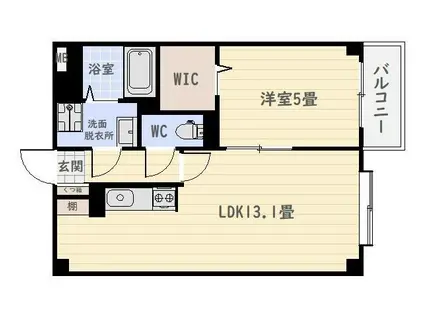 フォレスト5(1LDK/4階)の間取り写真