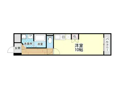 サンプラザ神楽(ワンルーム/3階)の間取り写真