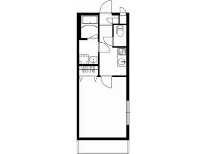 リブリ・オルタンシアIII(1K/1階)の間取り写真