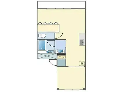 大商第1マンション(2DK/1階)の間取り写真