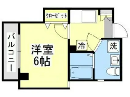 PRINTEMPS東岸町(1K/1階)の間取り写真