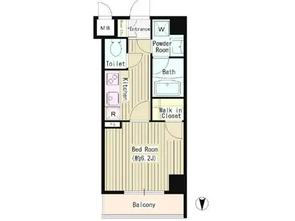 ステューディオ神保町II(1K/6階)の間取り写真