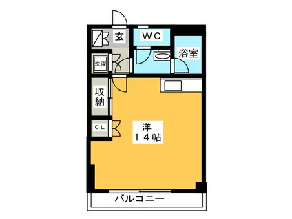 日之出ビル松島(ワンルーム/3階)の間取り写真