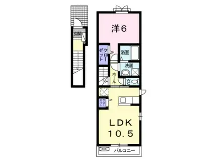 セトル・アベニュー II(1LDK/2階)の間取り写真