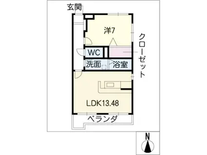 ロイヤルコート滝ノ水(1LDK/3階)の間取り写真