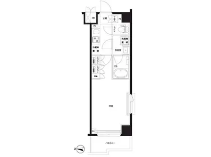 ルーブル志村坂上(1K/7階)の間取り写真