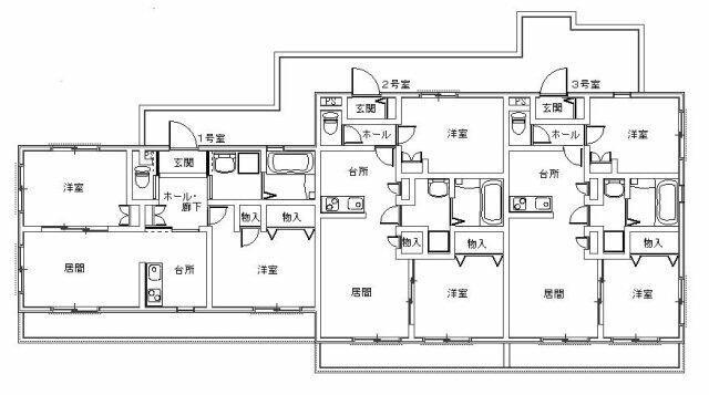 エスポワール(2LDK/2階)の間取り写真