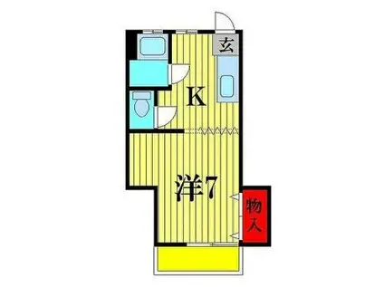 メゾンドマキ(ワンルーム/3階)の間取り写真