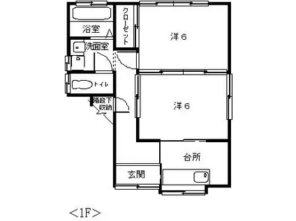 アネシスII(2K/1階)の間取り写真