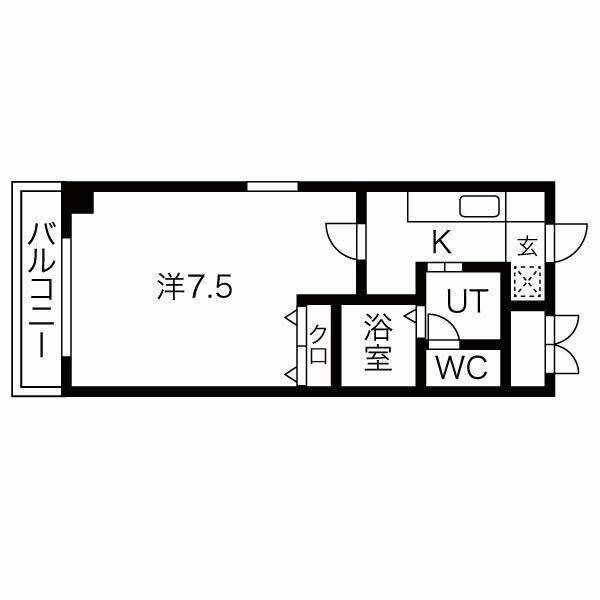 ルミエール新大阪(1K/10階)の間取り写真