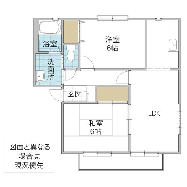ファミーユサイトウ(2LDK/2階)の間取り写真