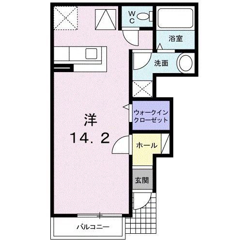 サン・ルーム永国(ワンルーム/1階)の間取り写真