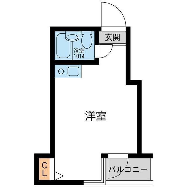 ウインべル川崎第10(ワンルーム/4階)の間取り写真