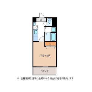 メゾンドOASIS(1K/2階)の間取り写真