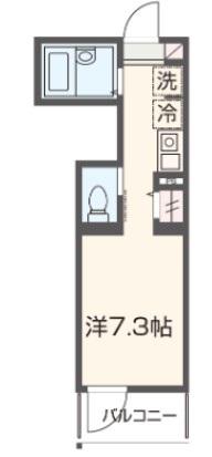 MELDIA大宮北A(ワンルーム/3階)の間取り写真