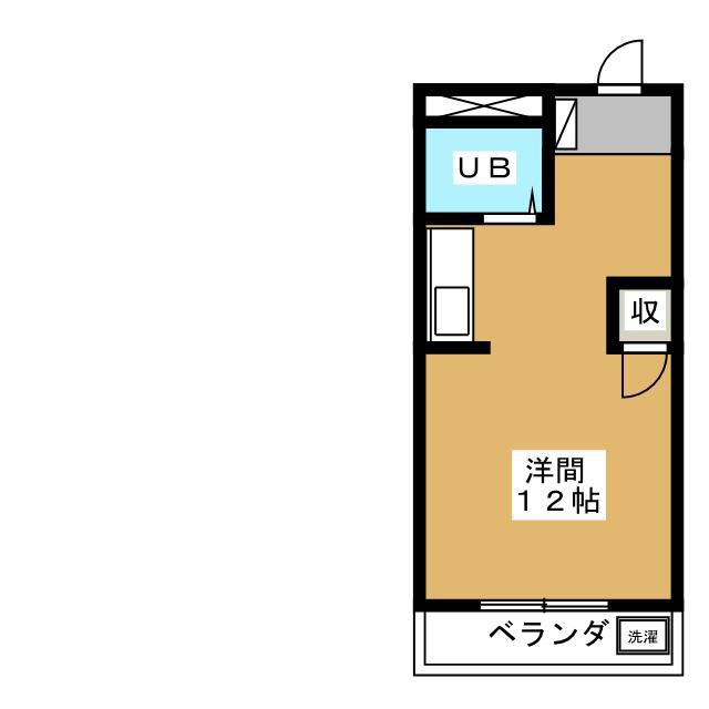 ルーミーみついけ(ワンルーム/3階)の間取り写真