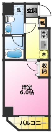 マイナビSTAYスタイル武蔵小杉(1K/7階)の間取り写真