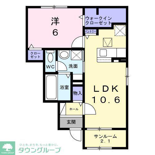 埼玉新都市交通伊奈線 志久駅 徒歩30分 2階建 新築(1LDK/1階)の間取り写真