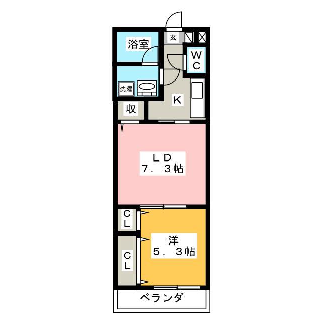 グラン・レガーロ(1LDK/1階)の間取り写真