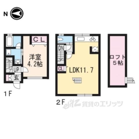MAISON大宮(1LDK/1階)の間取り写真