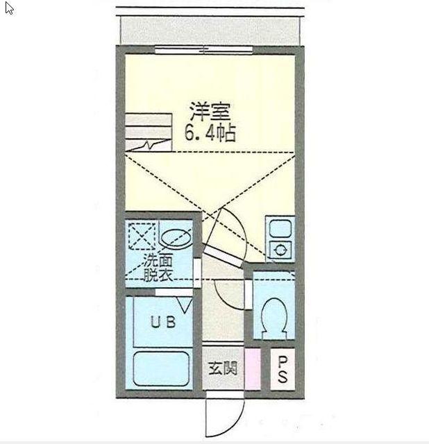 ノウティカ(ワンルーム/1階)の間取り写真