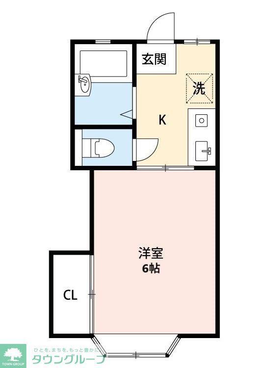 アムール柏(1K/2階)の間取り写真