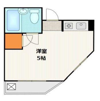プチメゾンII(ワンルーム/3階)の間取り写真