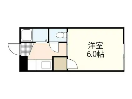 エレガンス近藤I(1K/1階)の間取り写真