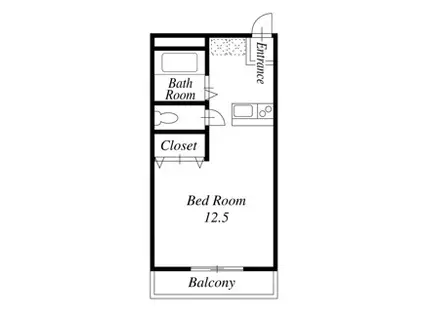 ドリーム館(ワンルーム/4階)の間取り写真
