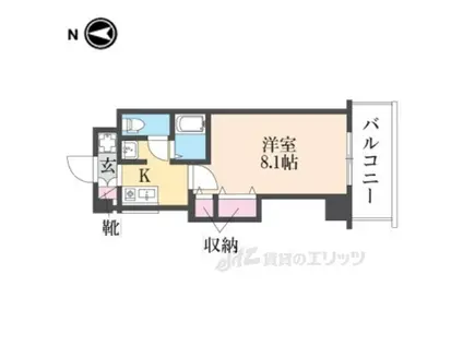 Mプラザ布施駅前(1K/3階)の間取り写真
