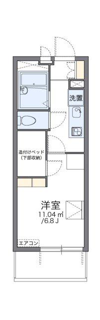 レオパレスSUSANO(1K/3階)の間取り写真