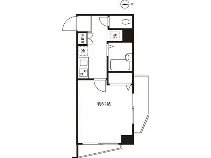 セントエルモ阿佐ヶ谷北(1K/3階)の間取り写真