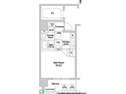 コンフォリア大島(1K/6階)の間取り写真