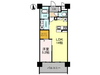 PARTIR(1LDK/4階)の間取り写真