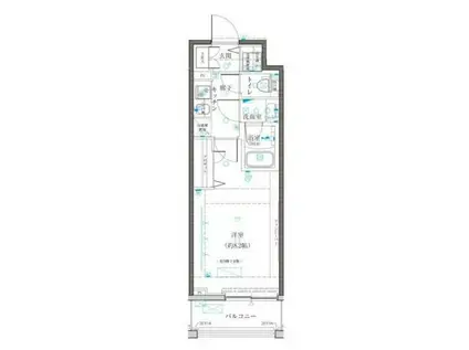 クレイシア八丁畷ステーションサイト(1K/7階)の間取り写真