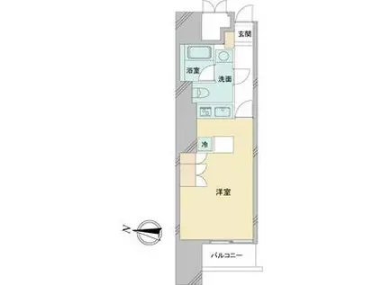 ドゥーエ大須(ワンルーム/7階)の間取り写真